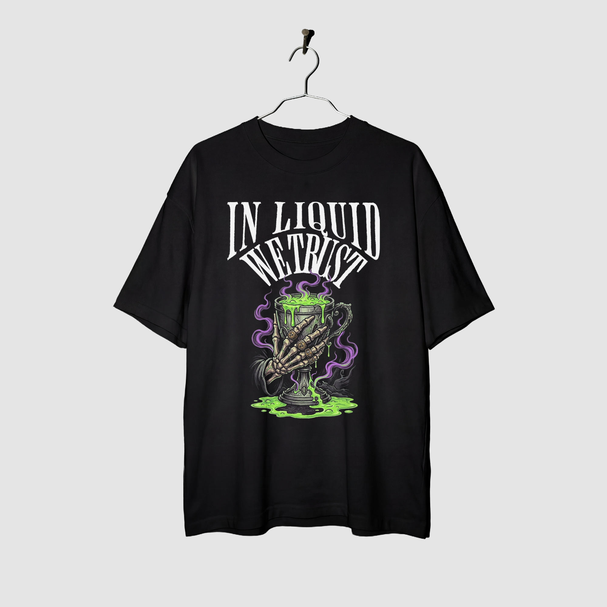 Camiseta Oversized In Liquid We Trust True Form - Heavyweight 220g Pump Cover Masculina