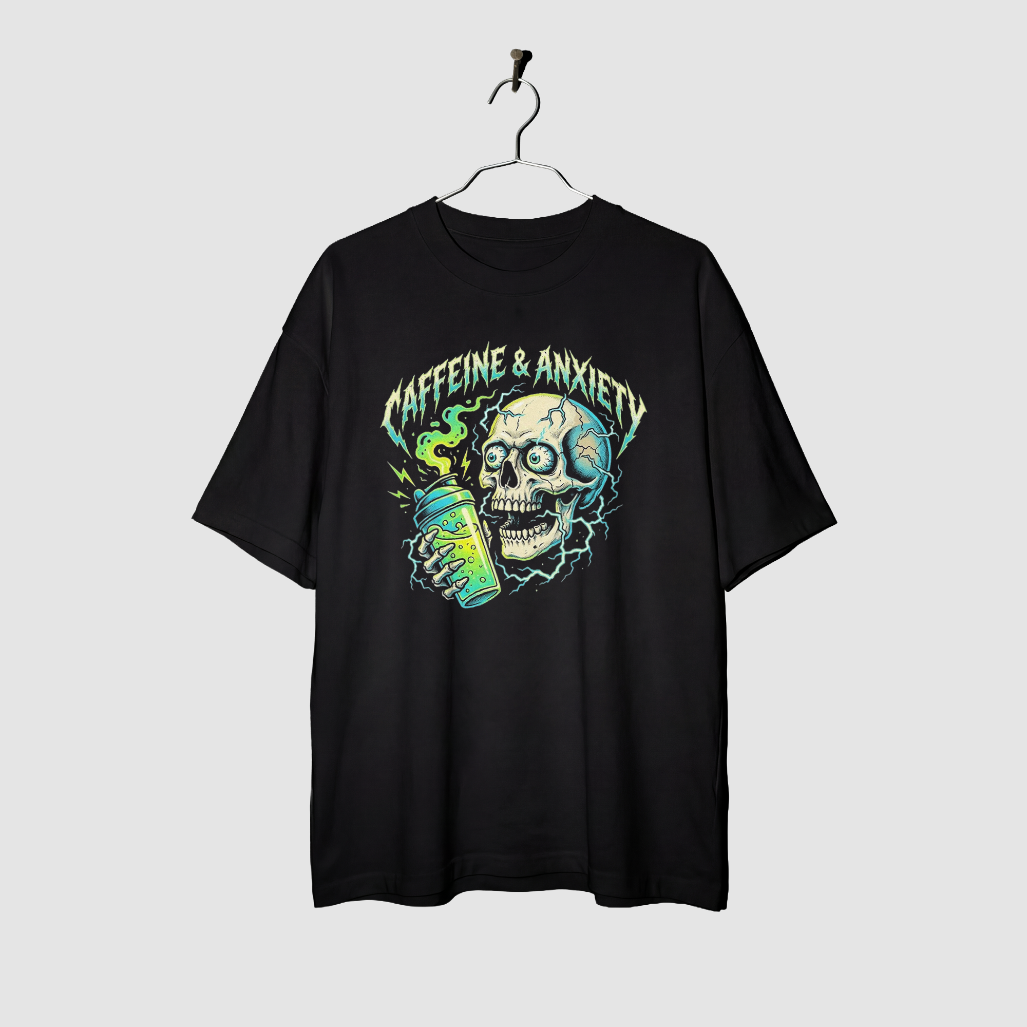 Camiseta Oversized The Fuel of Chaos True Form - Heavyweight 220g Pump Cover Masculina