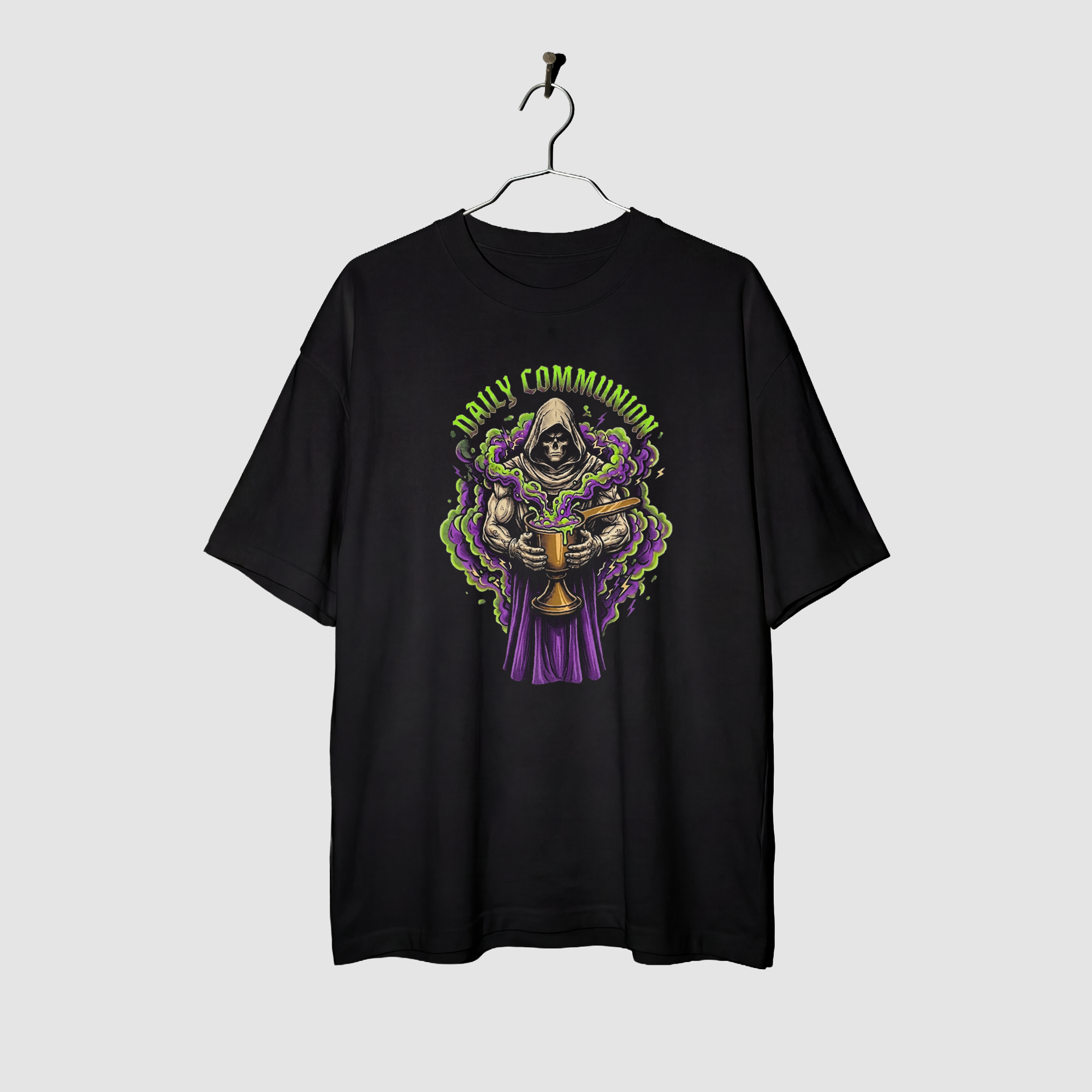 Camiseta Oversized Daily Communion True Form - Heavyweight 220g Pump Cover Masculina