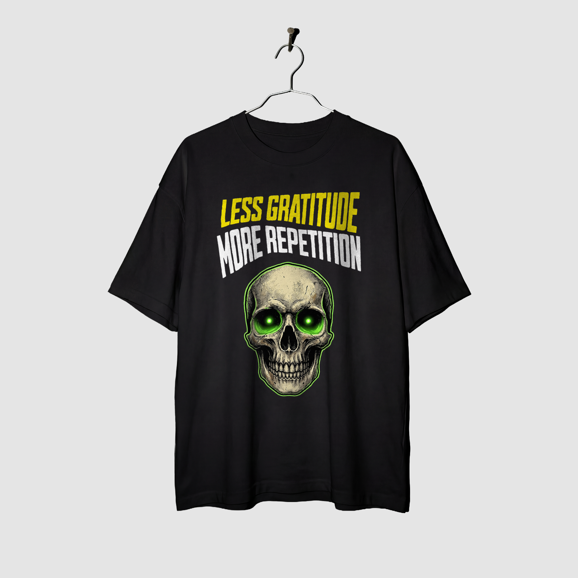 Camiseta Oversized Less Gratitude True Form - Heavyweight 220g Pump Cover Masculina