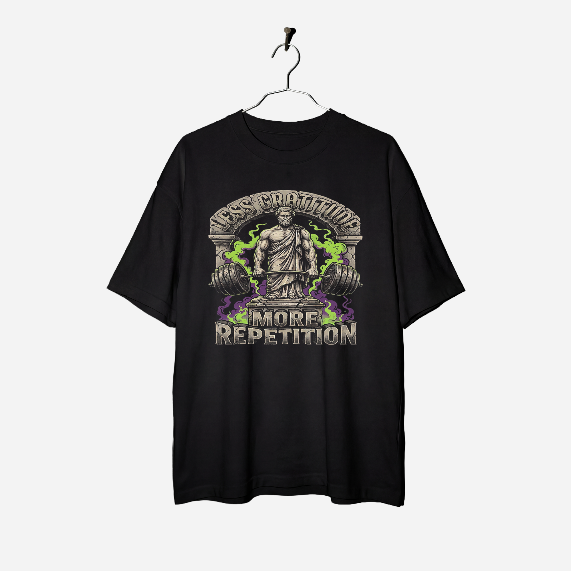 Camiseta Oversized Less Gratitude True Form - Heavyweight 240g Pump Cover Unissex