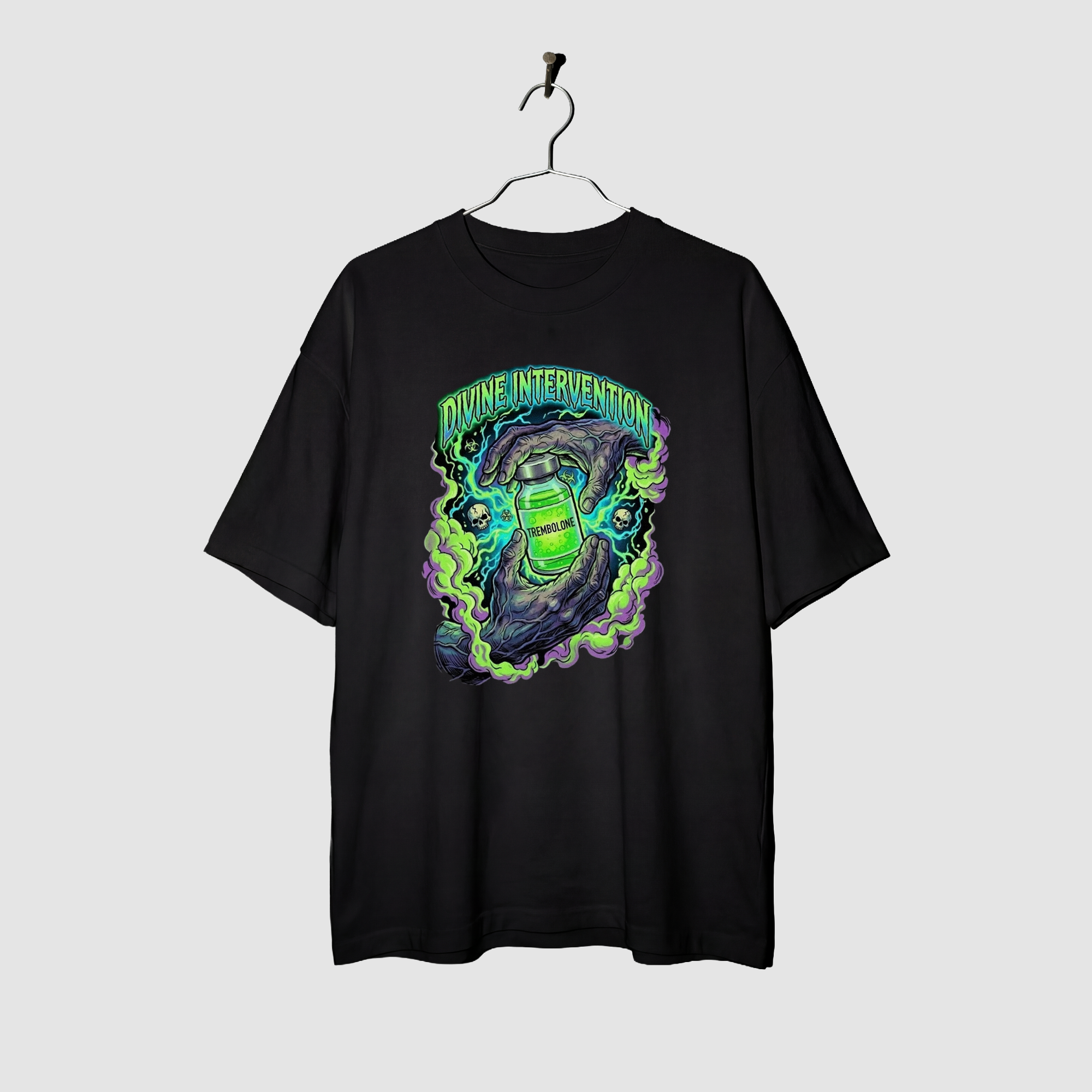 Camiseta Oversized Divine Intervention True Form - Heavyweight 220g Pump Cover Masculina