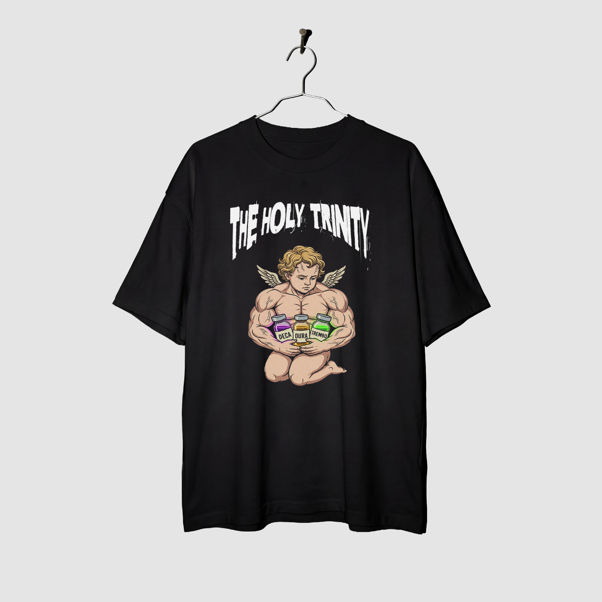 Camiseta Oversized Trinity True Form - Heavyweight 220g Pump Cover Masculina