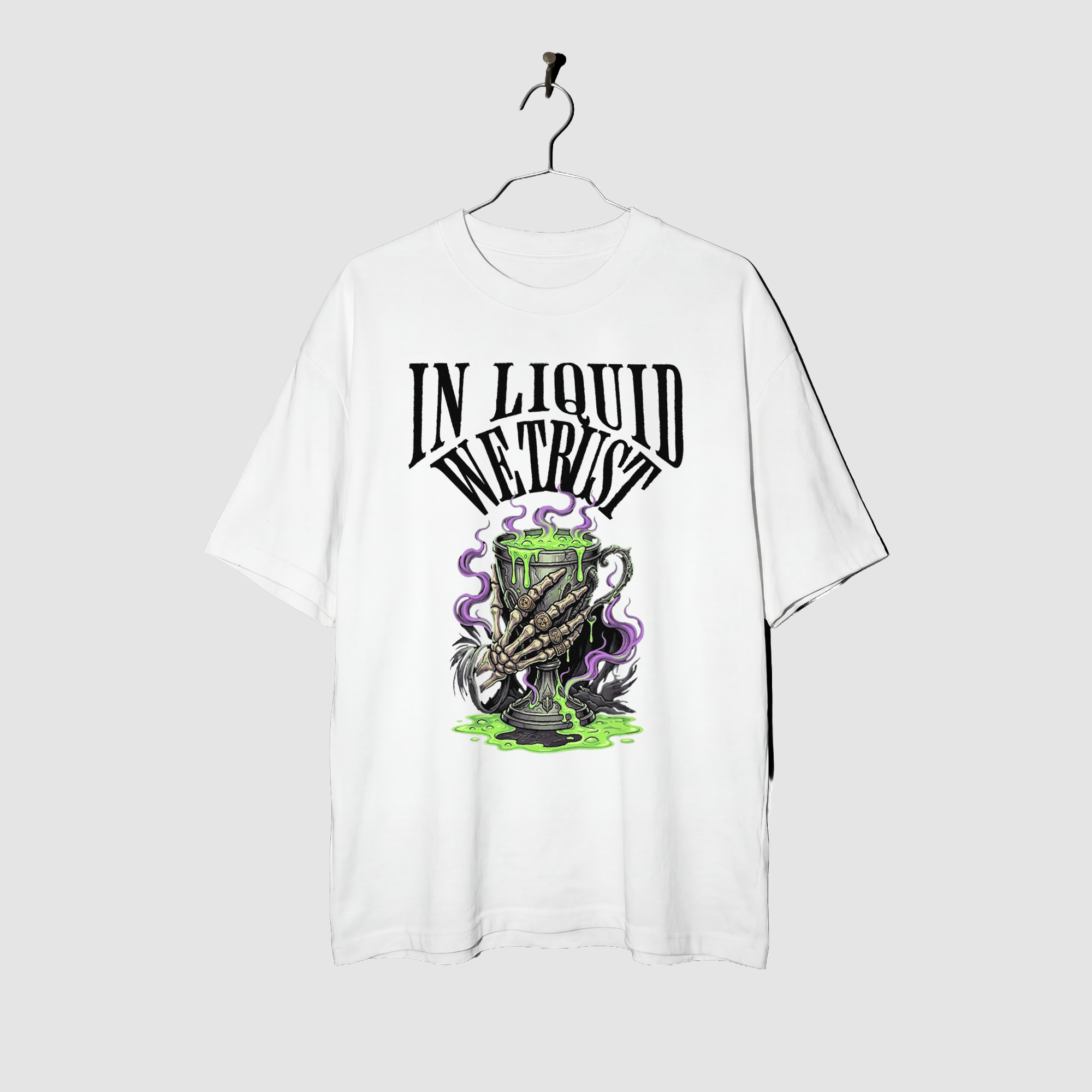 Camiseta Oversized In Liquid We Trust True Form - Heavyweight 220g Pump Cover Masculina