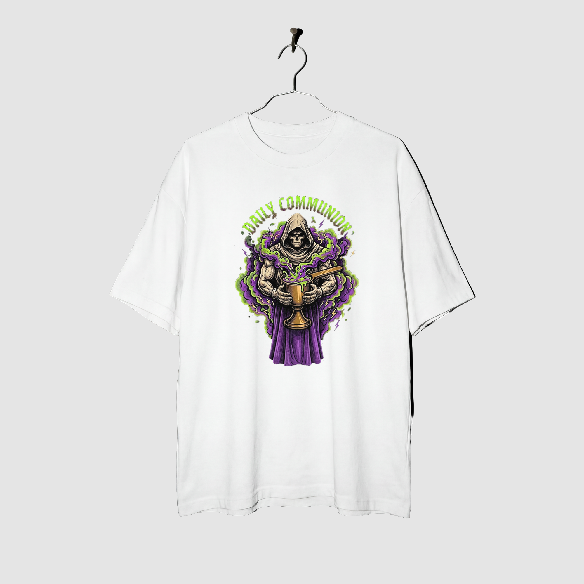 Camiseta Oversized Daily Communion True Form - Heavyweight 220g Pump Cover Masculina