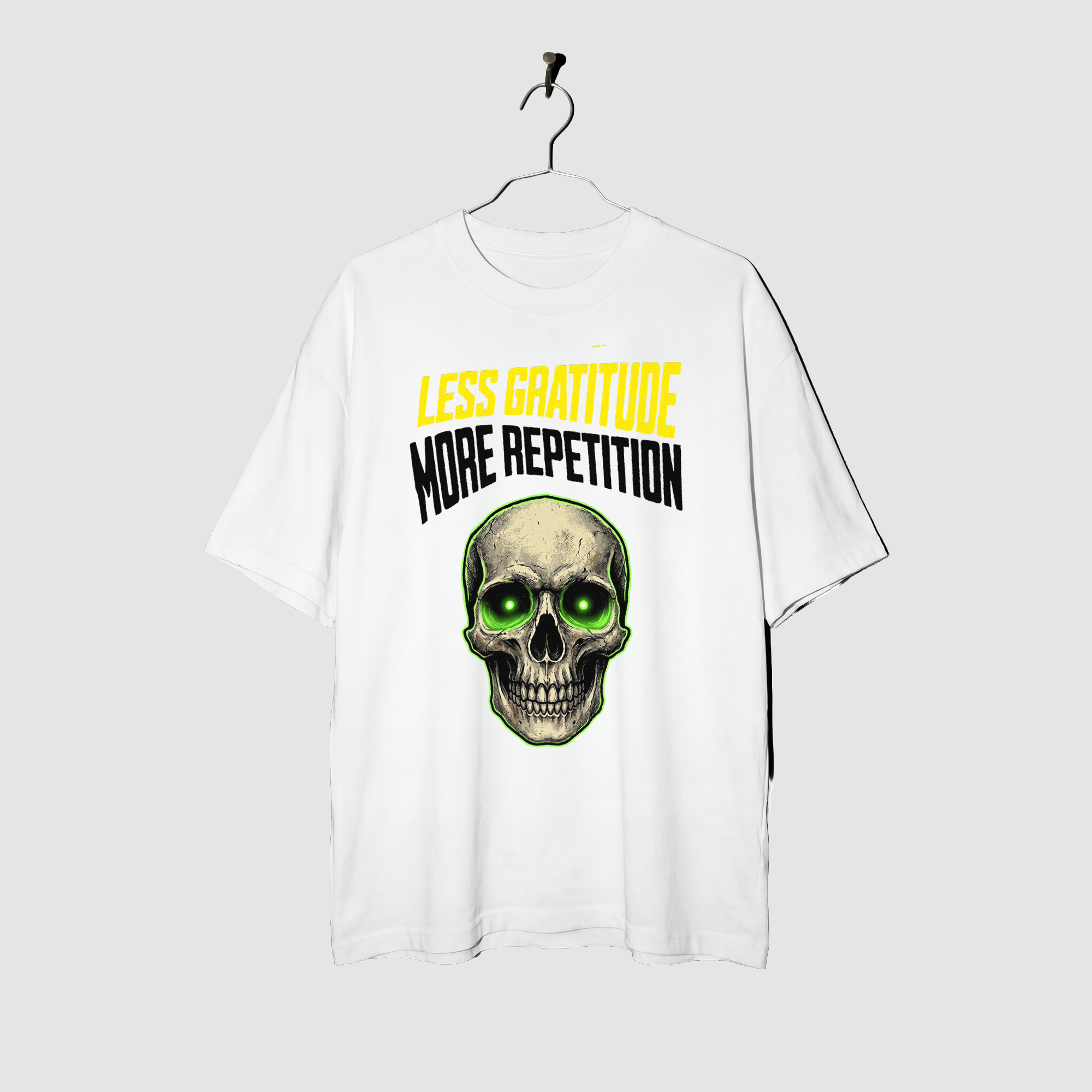 Camiseta Oversized Less Gratitude True Form - Heavyweight 220g Pump Cover Masculina
