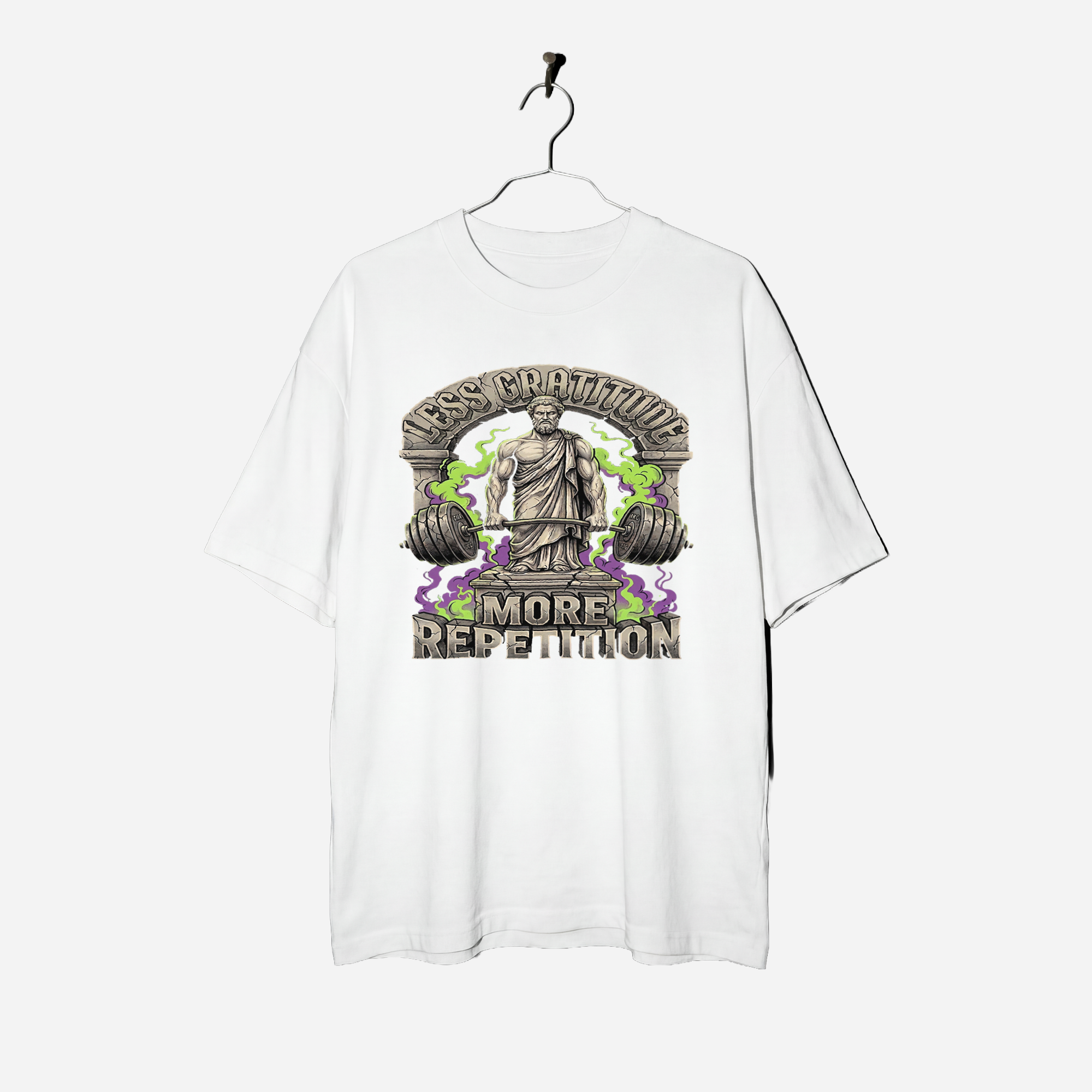 Camiseta Oversized Less Gratitude True Form - Heavyweight 240g Pump Cover Unissex