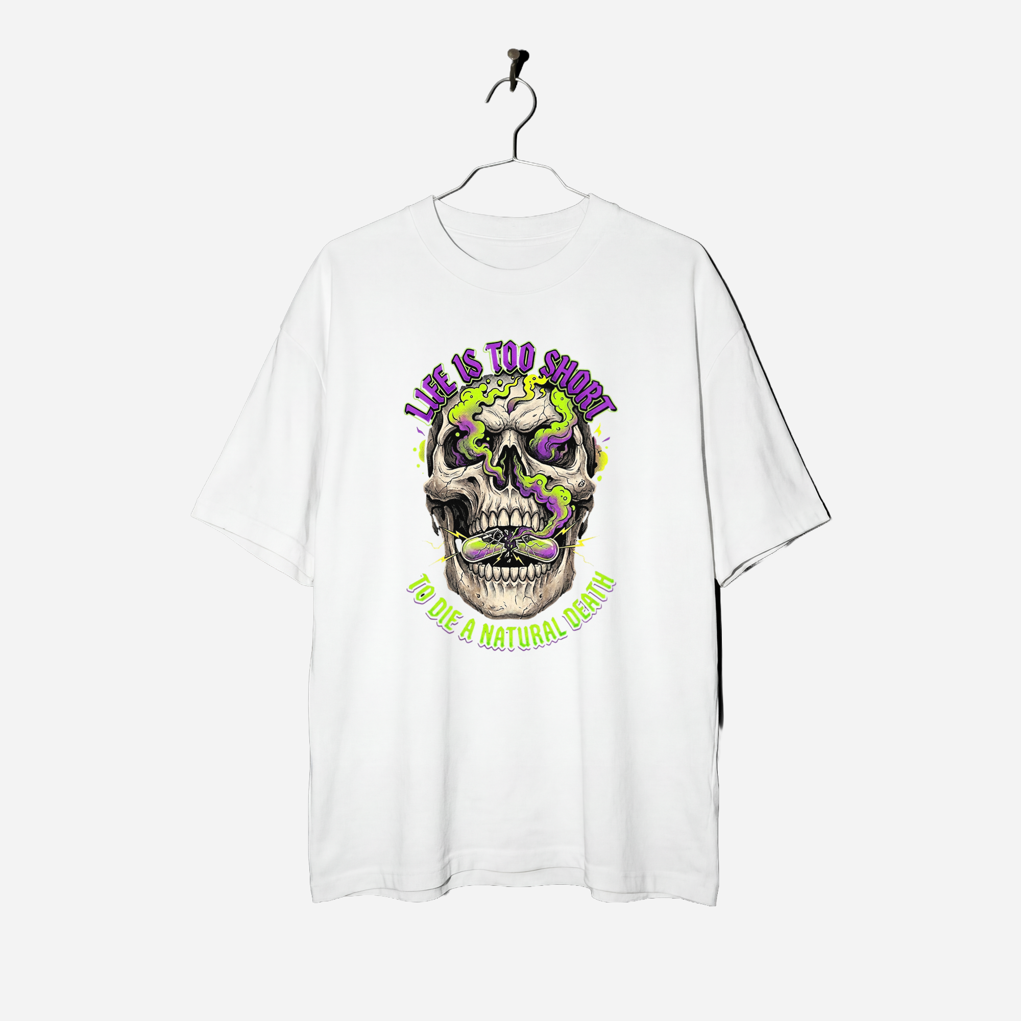 Camiseta Oversized Natural Death True Form - Heavyweight 240g Pump Cover Unissex