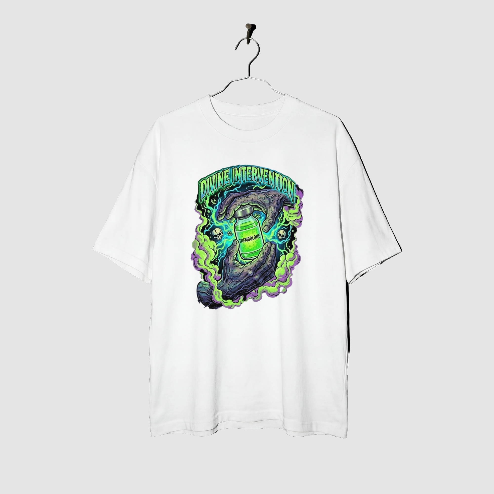 Camiseta Oversized Divine Intervention True Form - Heavyweight 220g Pump Cover Masculina
