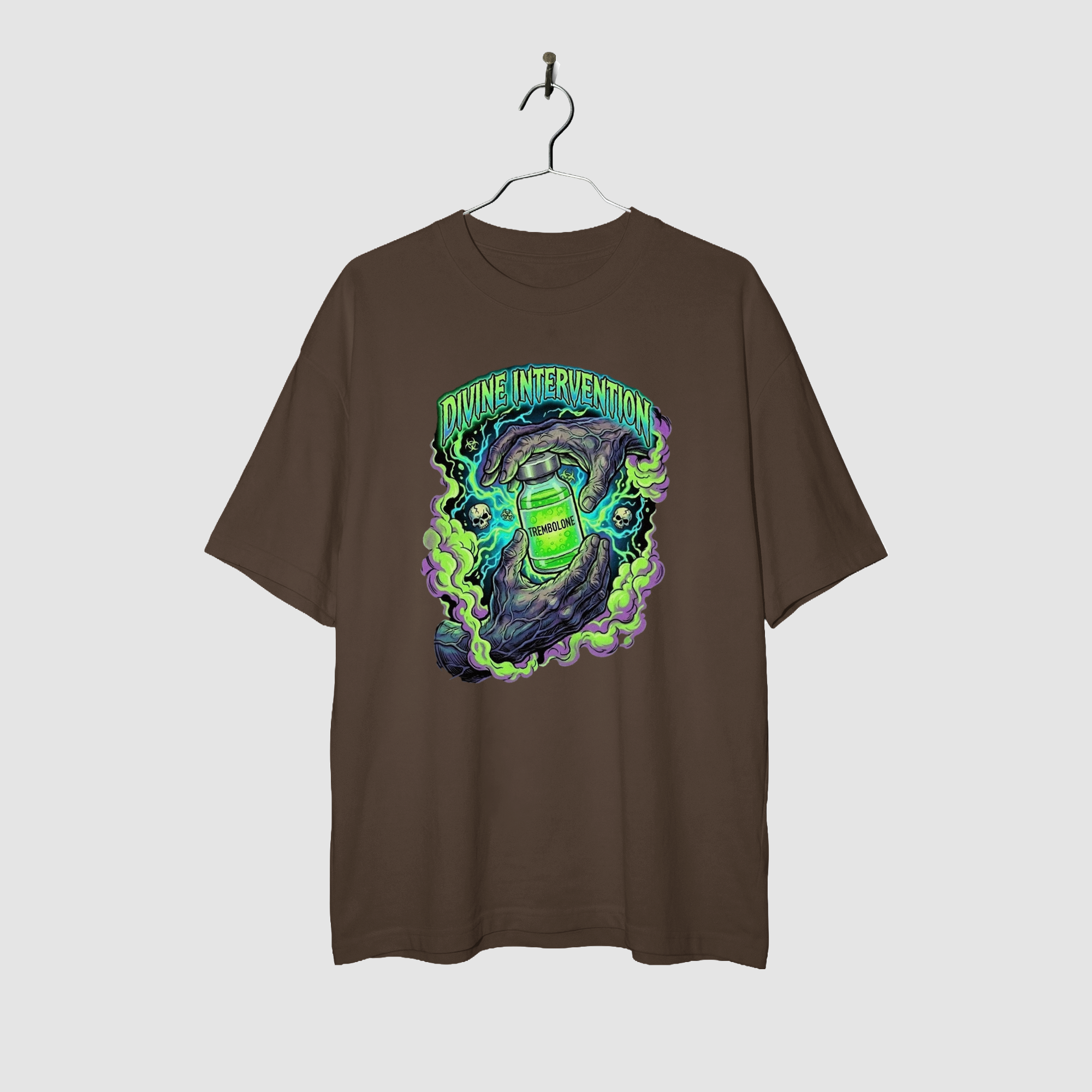 Camiseta Oversized Divine Intervention True Form - Heavyweight 220g Pump Cover Masculina