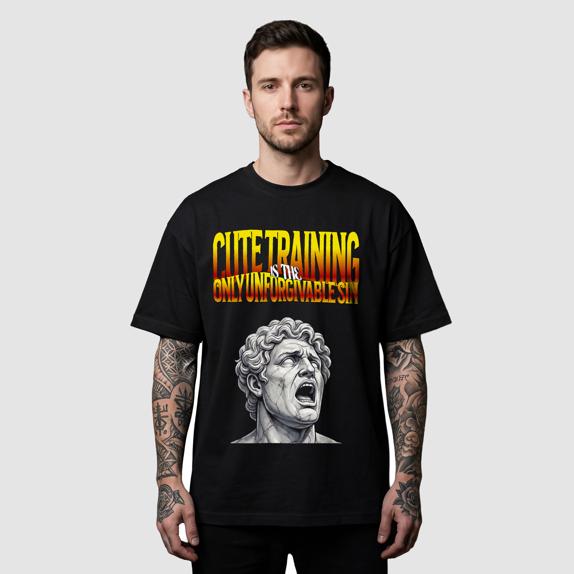 Camiseta Oversized Unforgivable Sin True Form - Heavyweight 220g Pump Cover Masculina