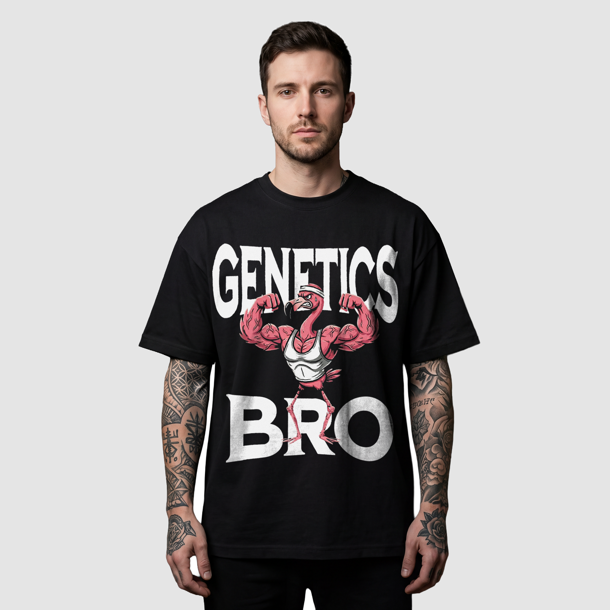 Camiseta Oversized Genetics True Form - Heavyweight 220g Pump Cover Masculina