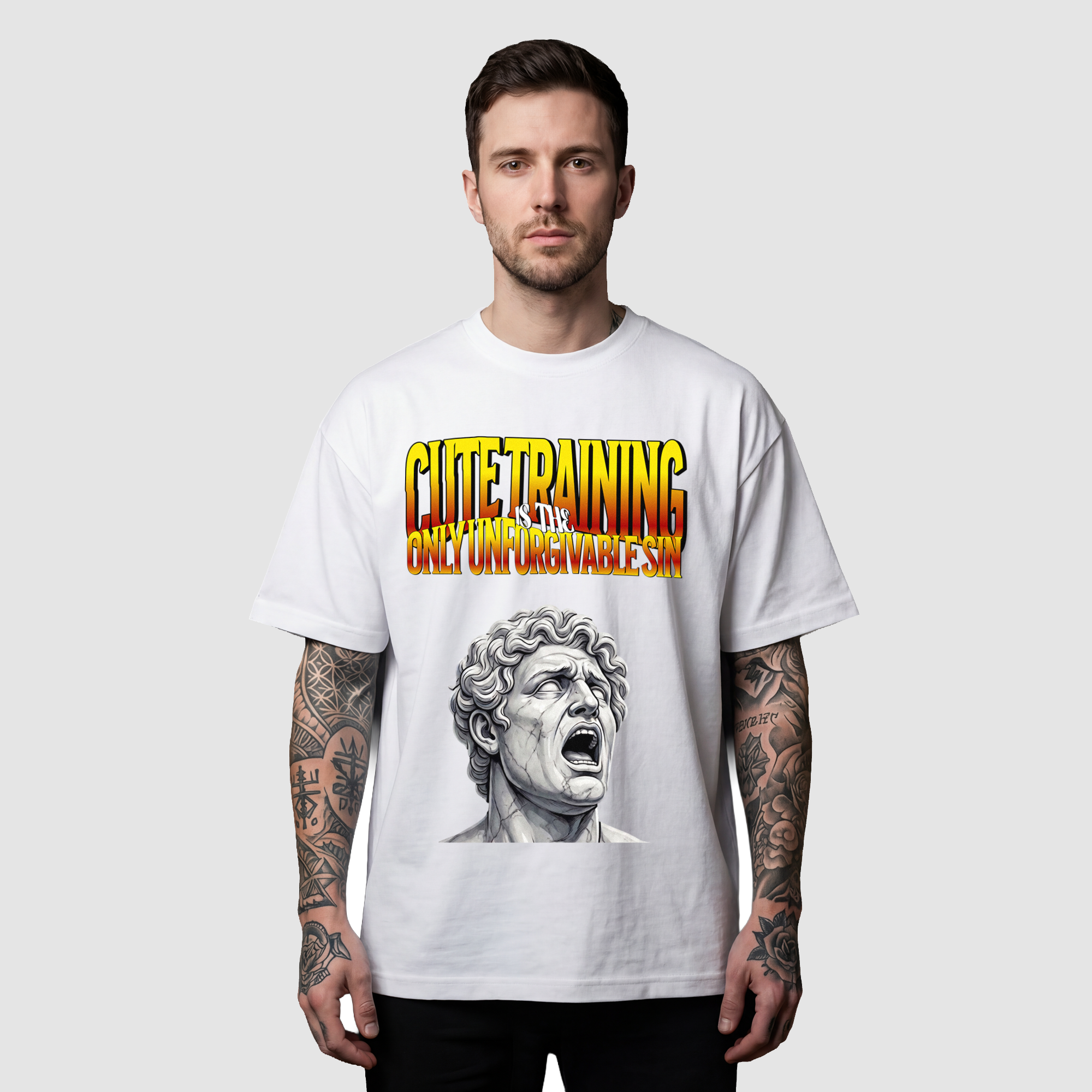 Camiseta Oversized Unforgivable Sin True Form - Heavyweight 220g Pump Cover Masculina