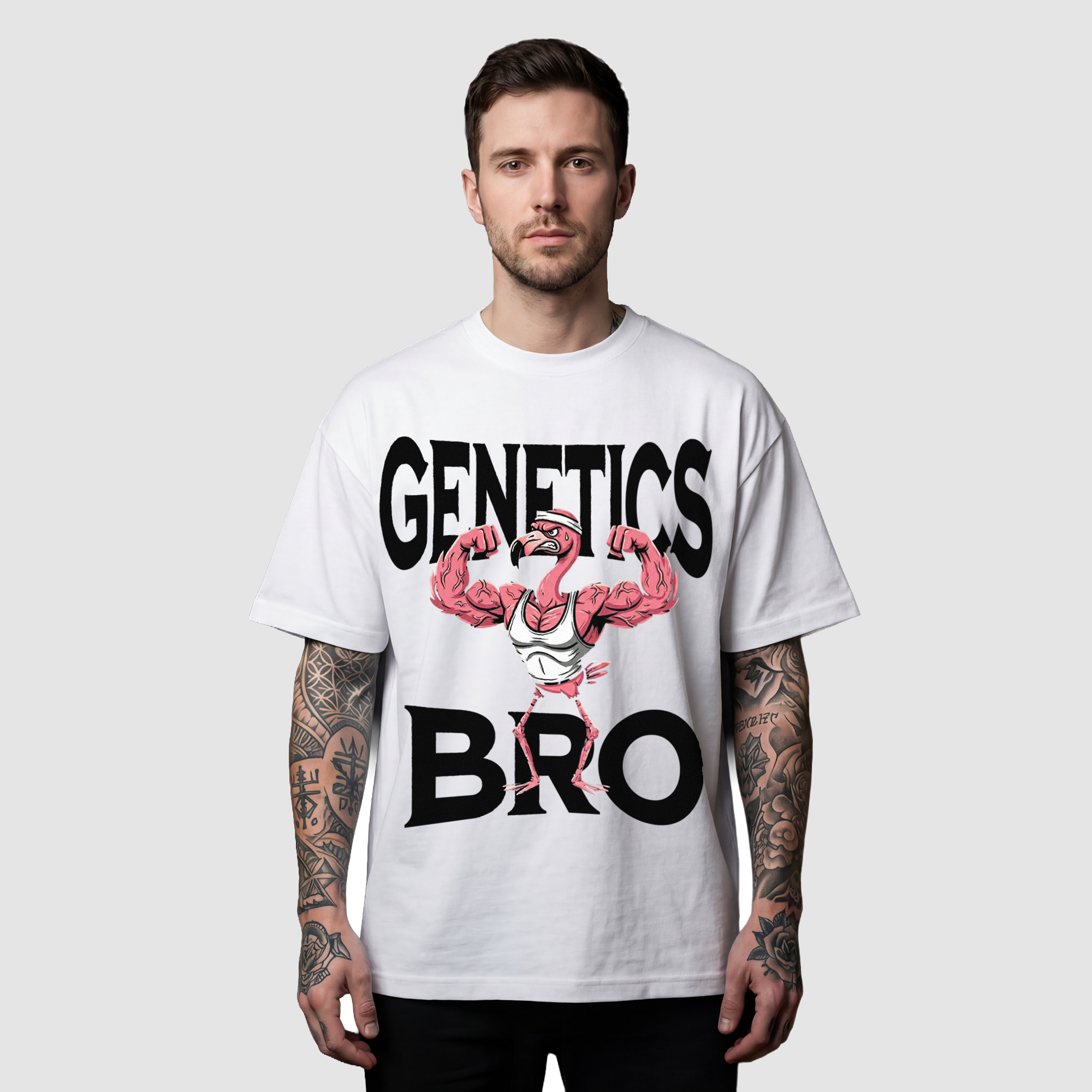 Camiseta Oversized Genetics True Form - Heavyweight 220g Pump Cover Masculina