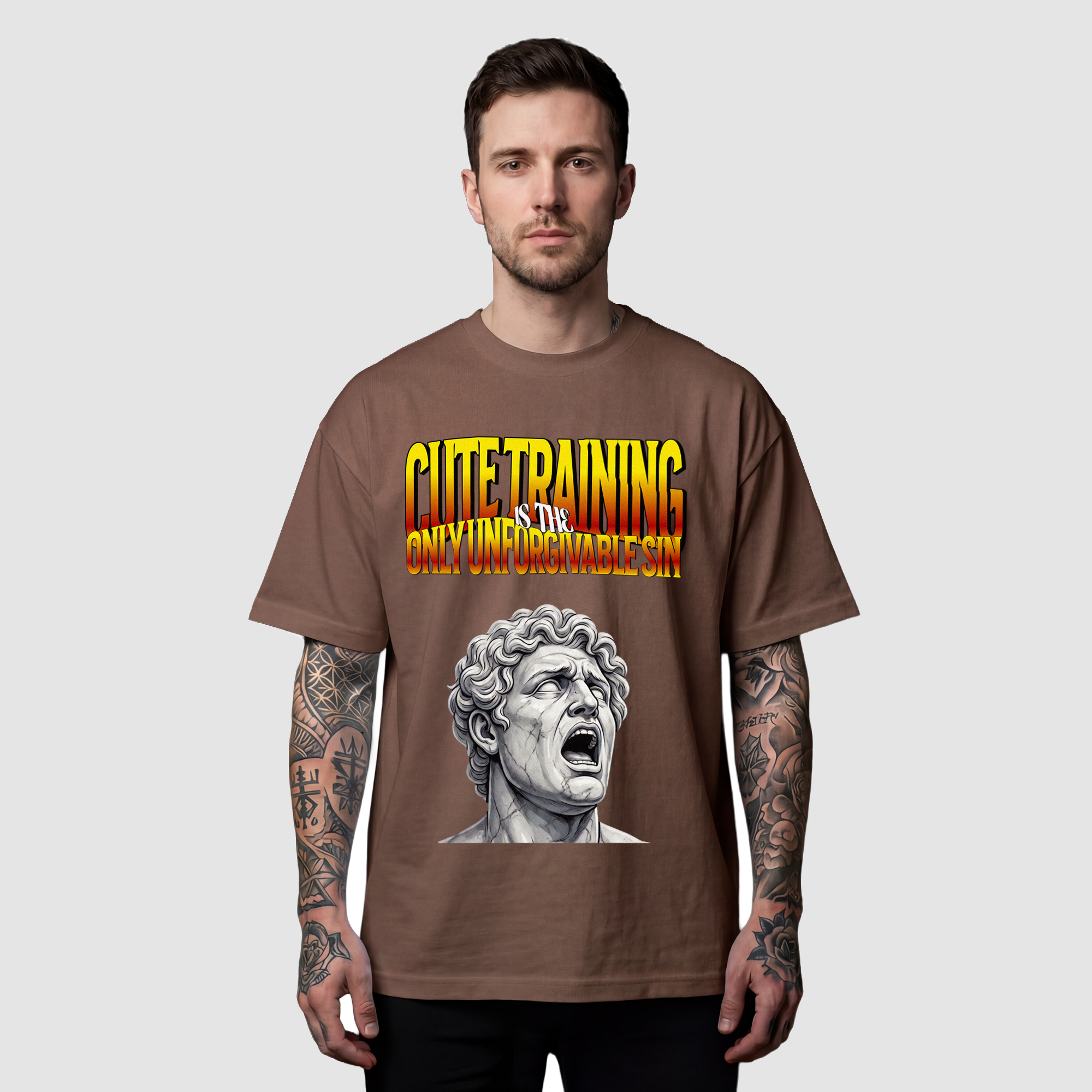 Camiseta Oversized Unforgivable Sin True Form - Heavyweight 220g Pump Cover Masculina