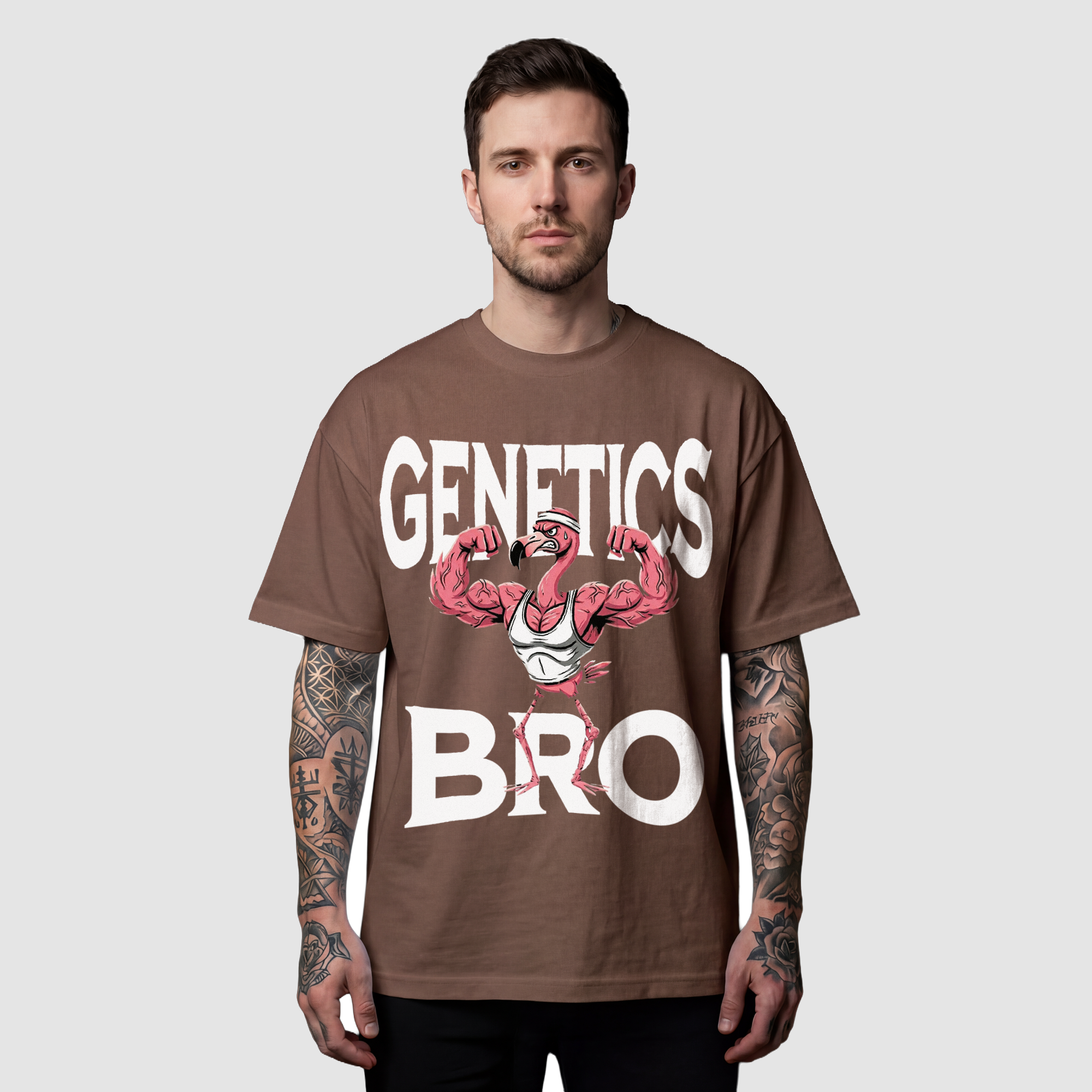 Camiseta Oversized Genetics True Form - Heavyweight 220g Pump Cover Masculina