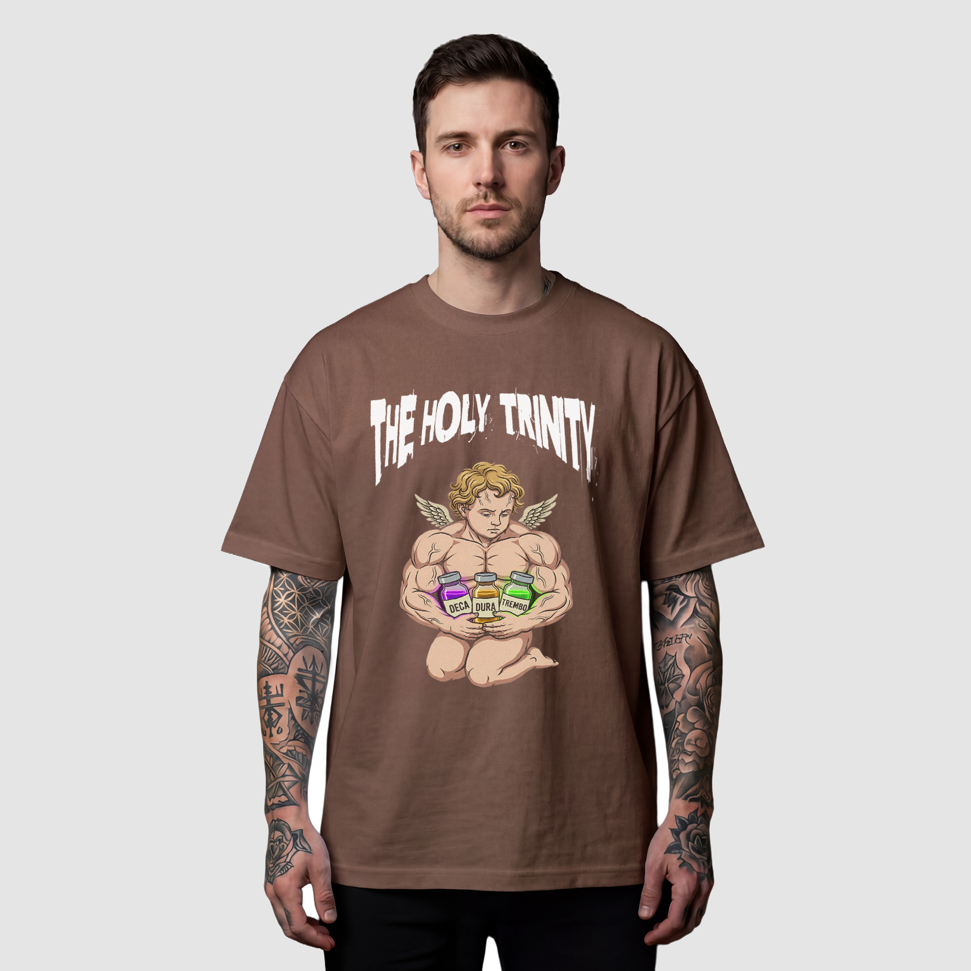 Camiseta Oversized Trinity True Form - Heavyweight 220g Pump Cover Masculina